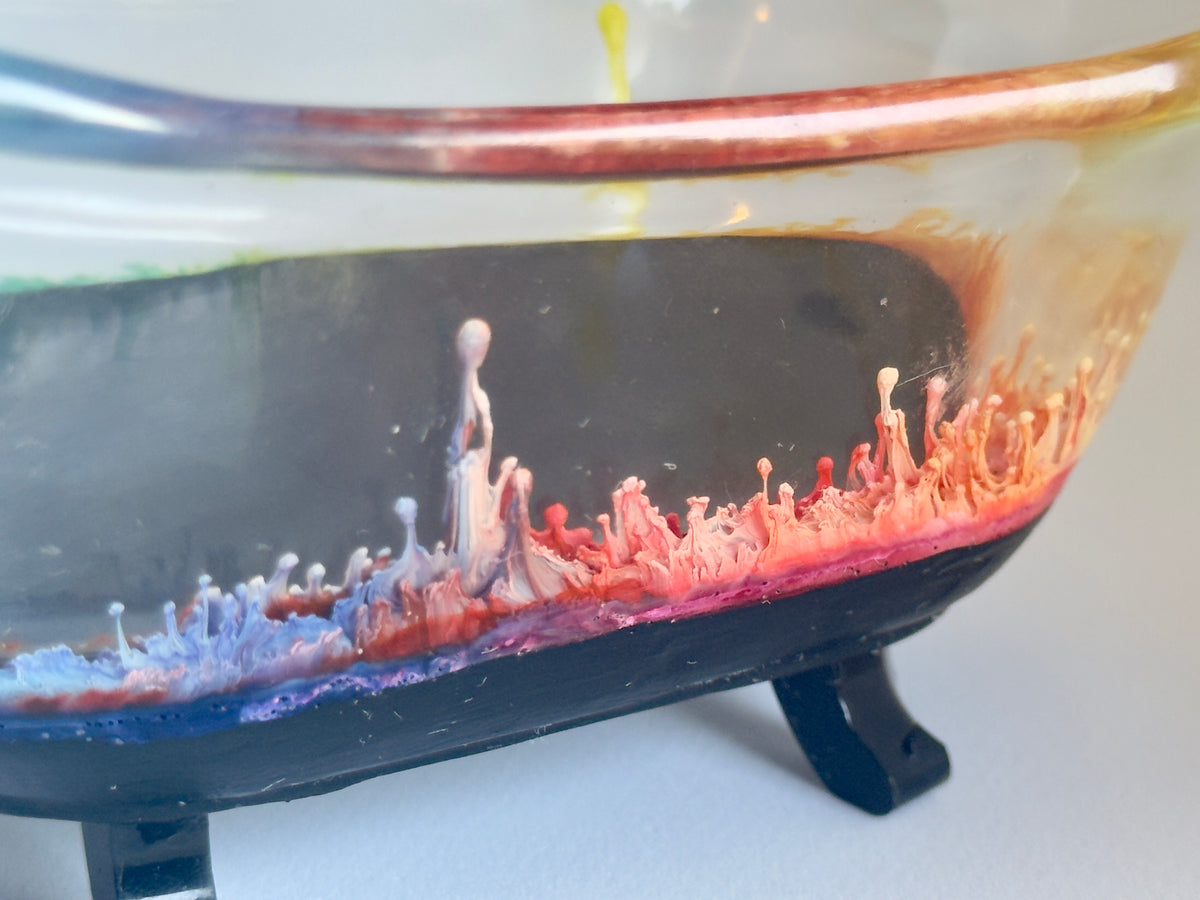 Mini Clawfoot Bathtub Soap Dish | Unique Resin Bathroom Decor